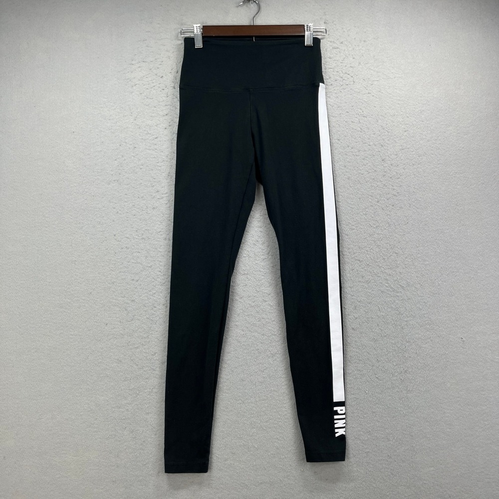 PINK Victoria's Secret Leggings Womens Small Black Athletic Gym Yoga Athleisure